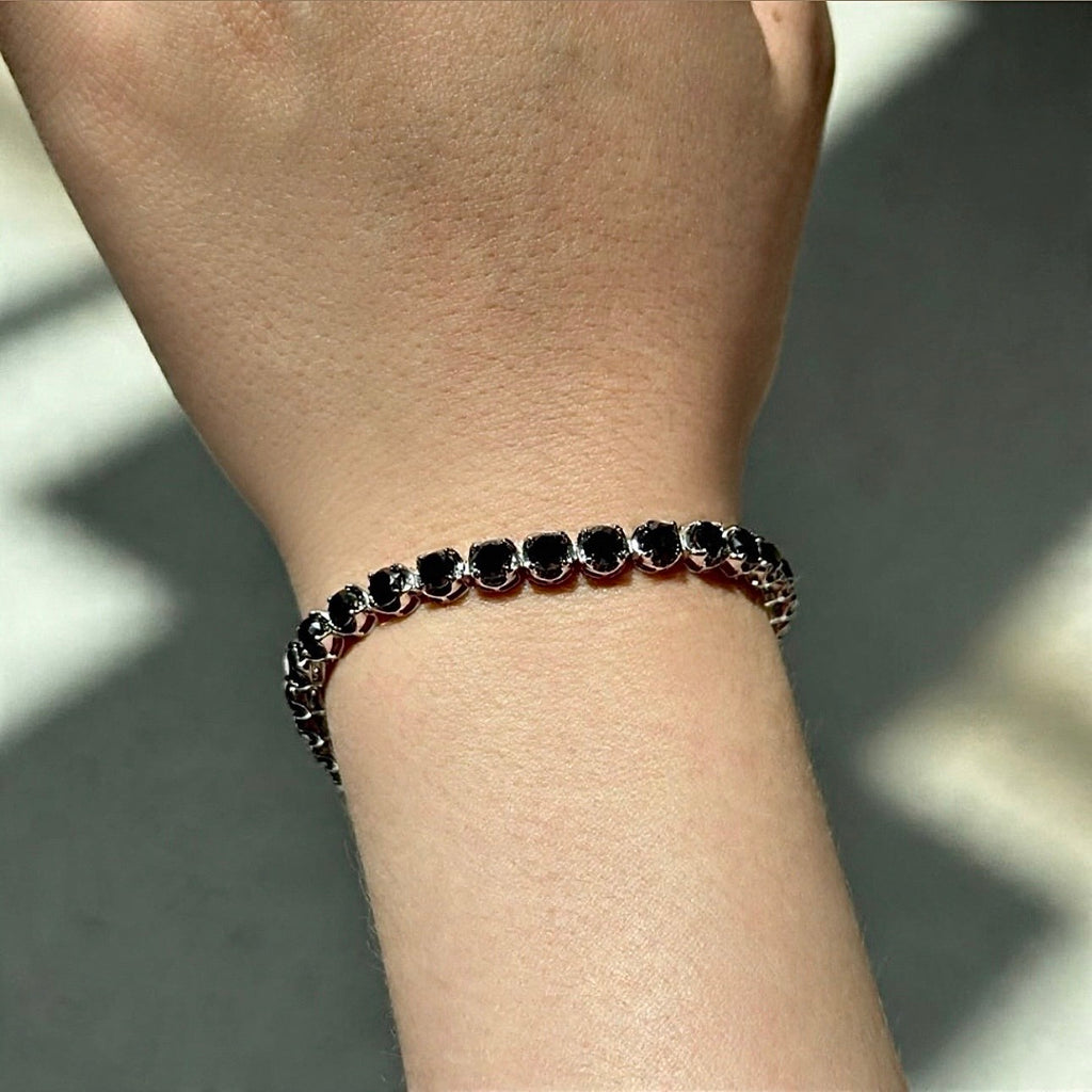 Black Diamond Tennis Bracelet