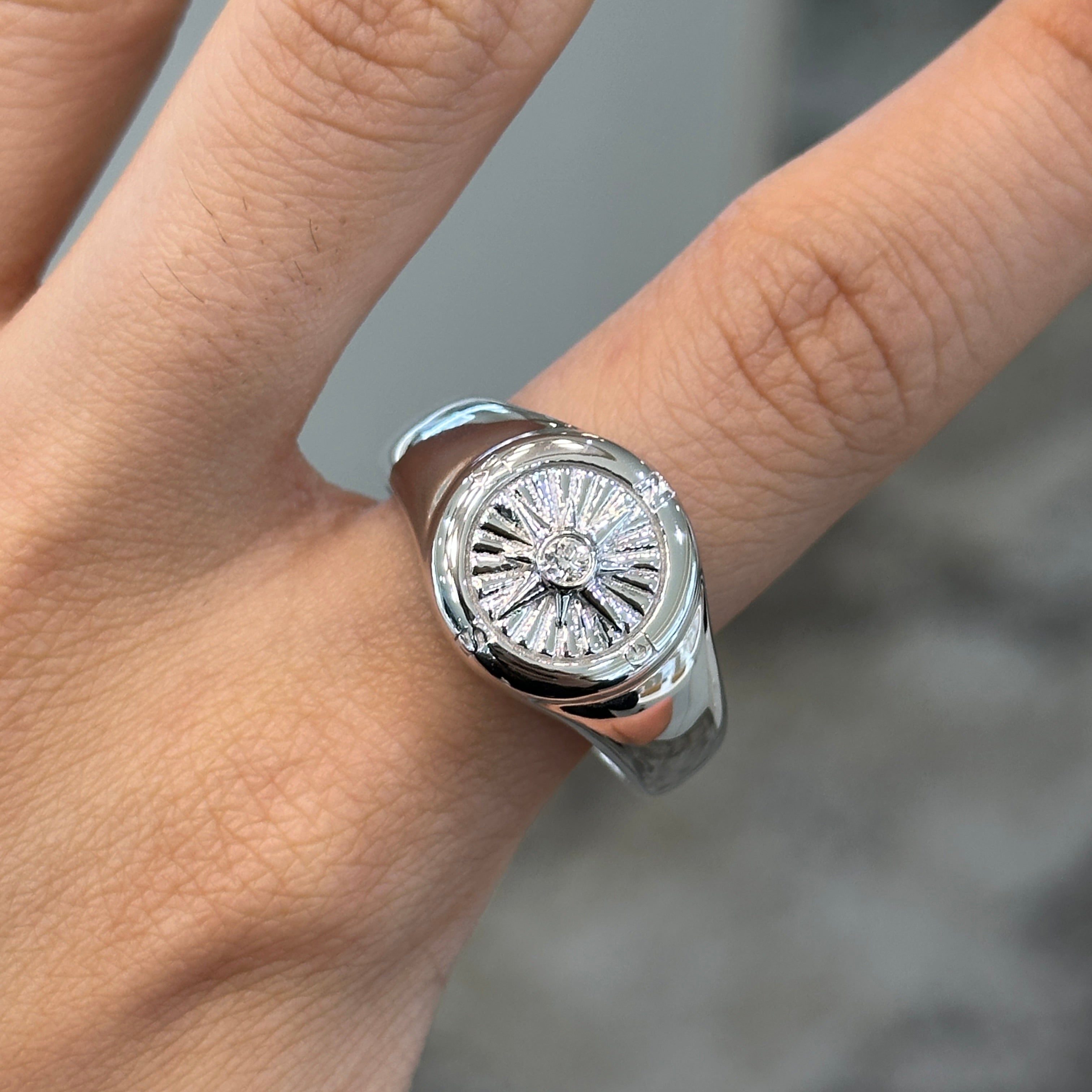 Nelly Mens Lab Diamond Ring