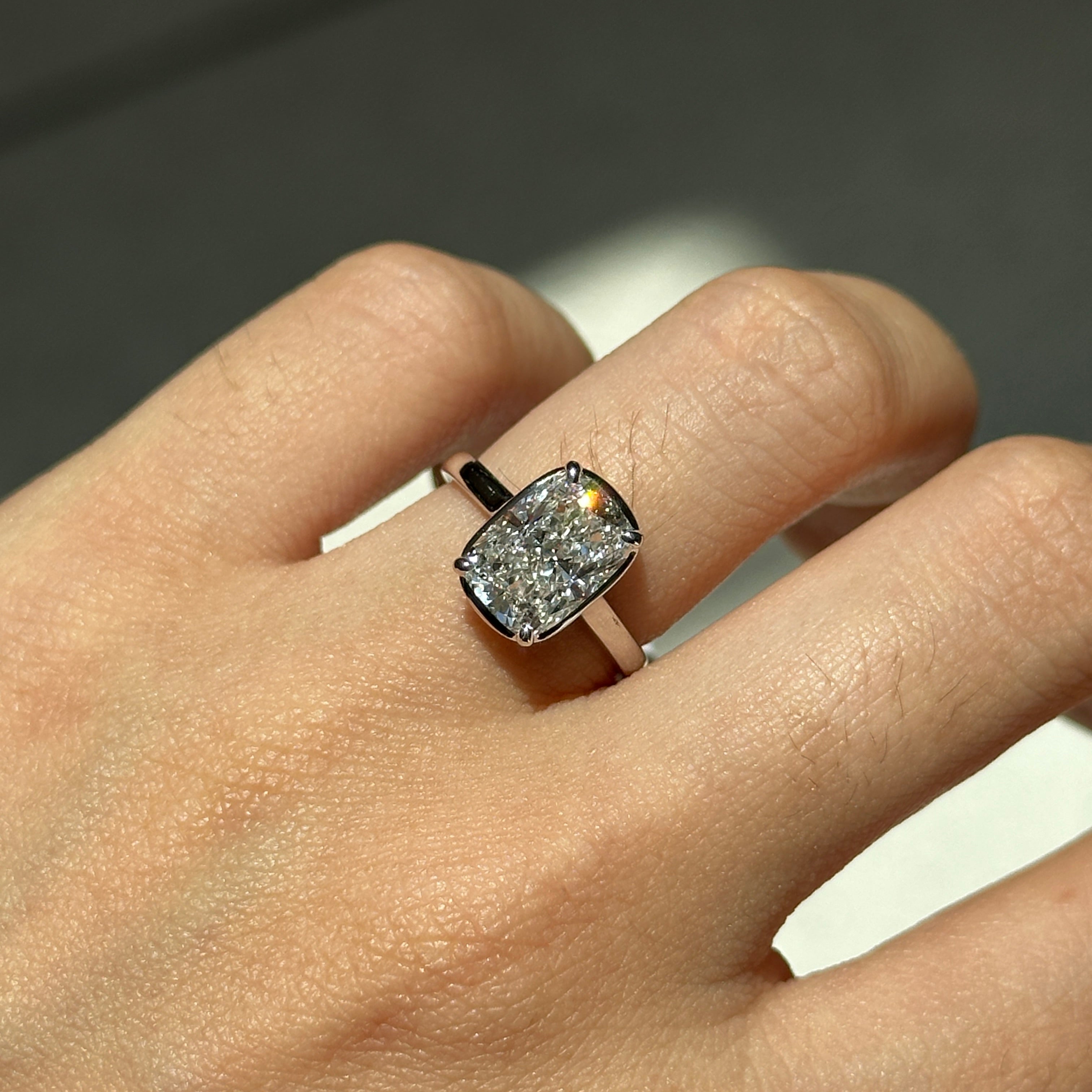 Scarlett Lab Diamond Ring White