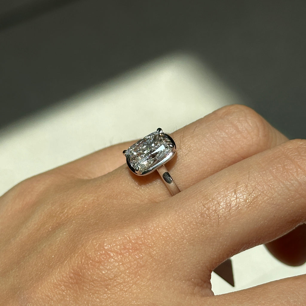 Scarlett Lab Diamond Ring White
