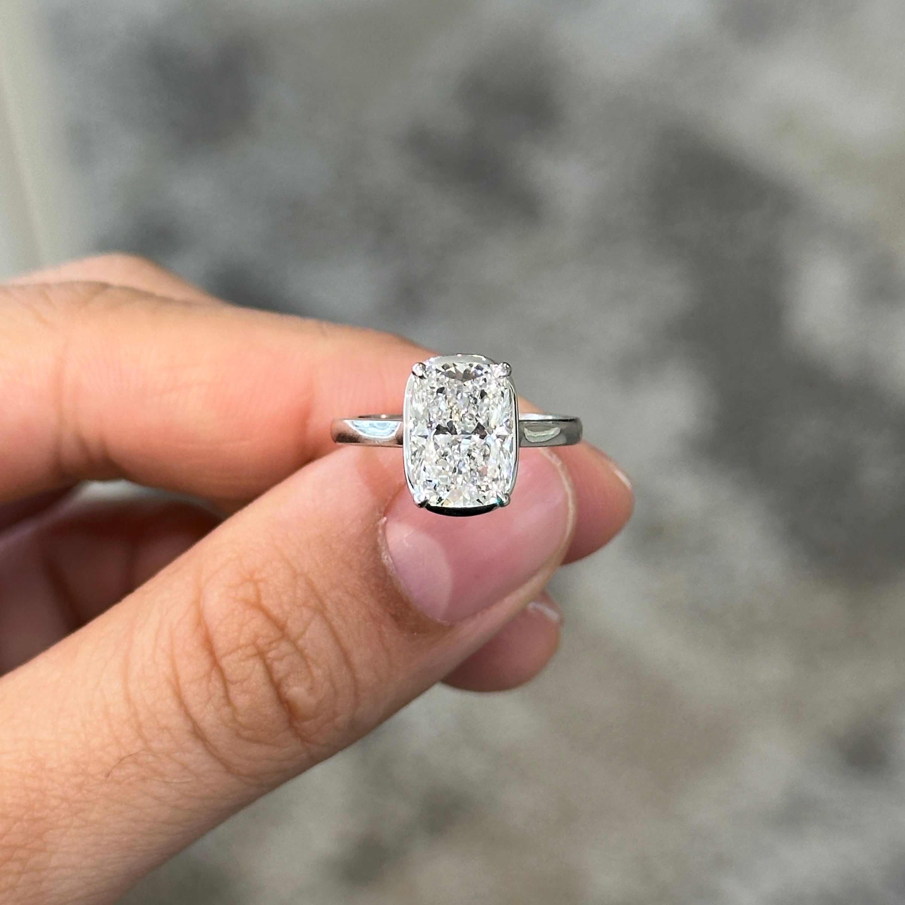 Scarlett Lab Diamond Ring White