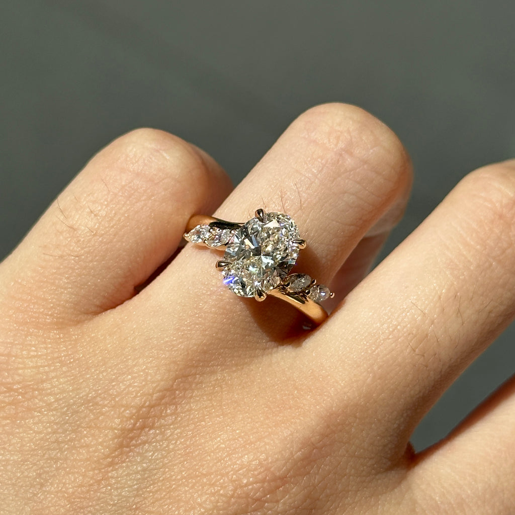 Everlie Oval Lab Diamond Ring