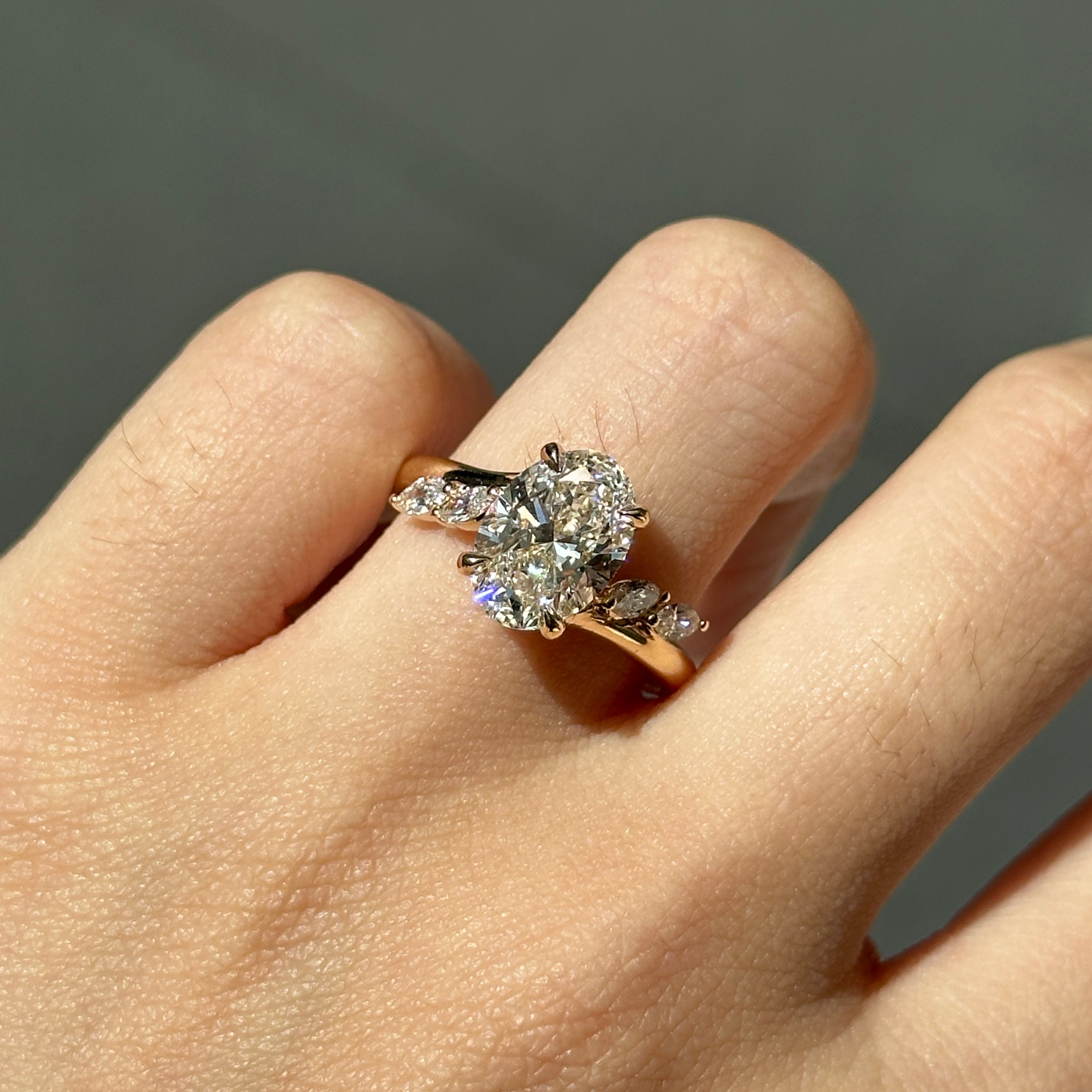 Everlie Oval Lab Diamond Ring