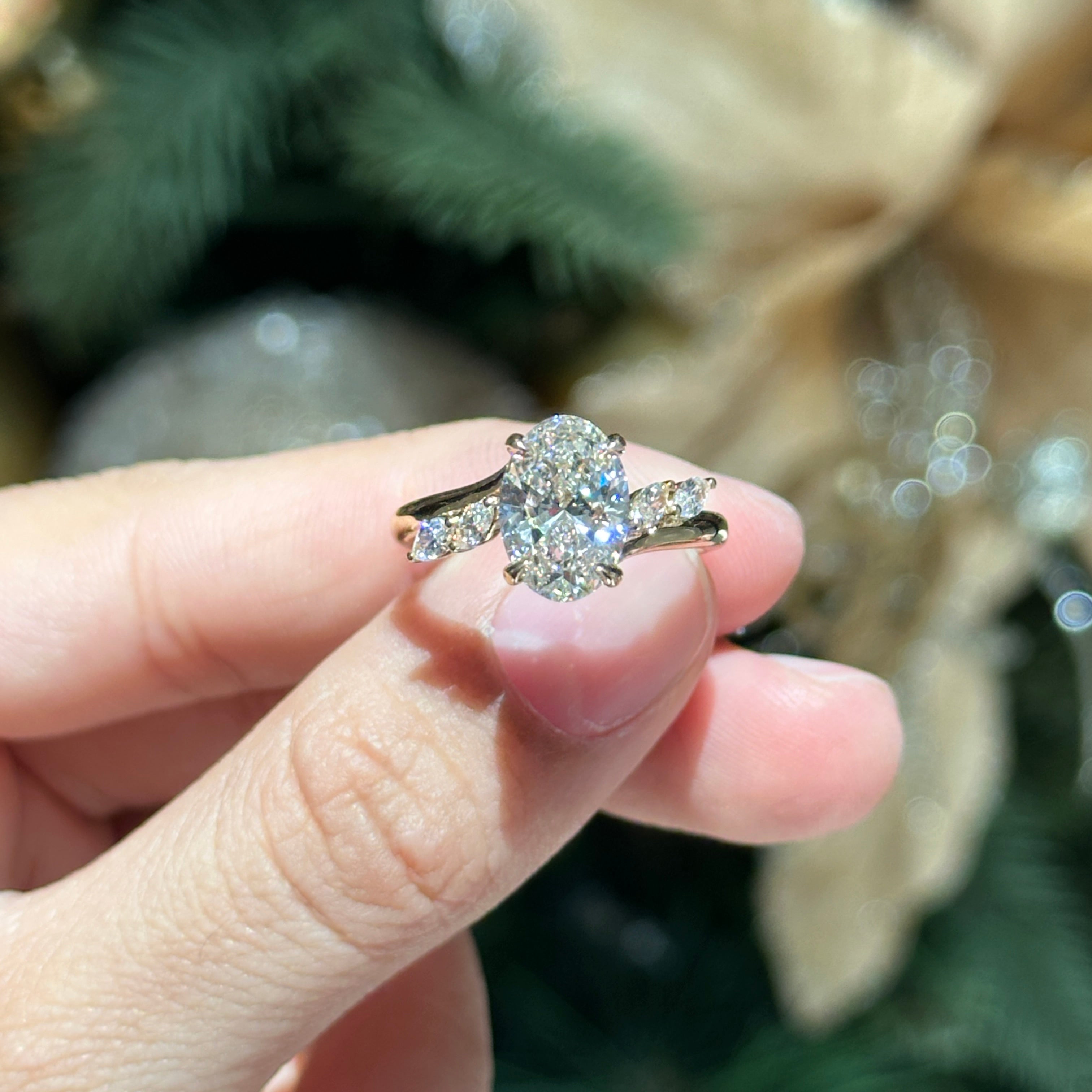 Everlie Oval Lab Diamond Ring