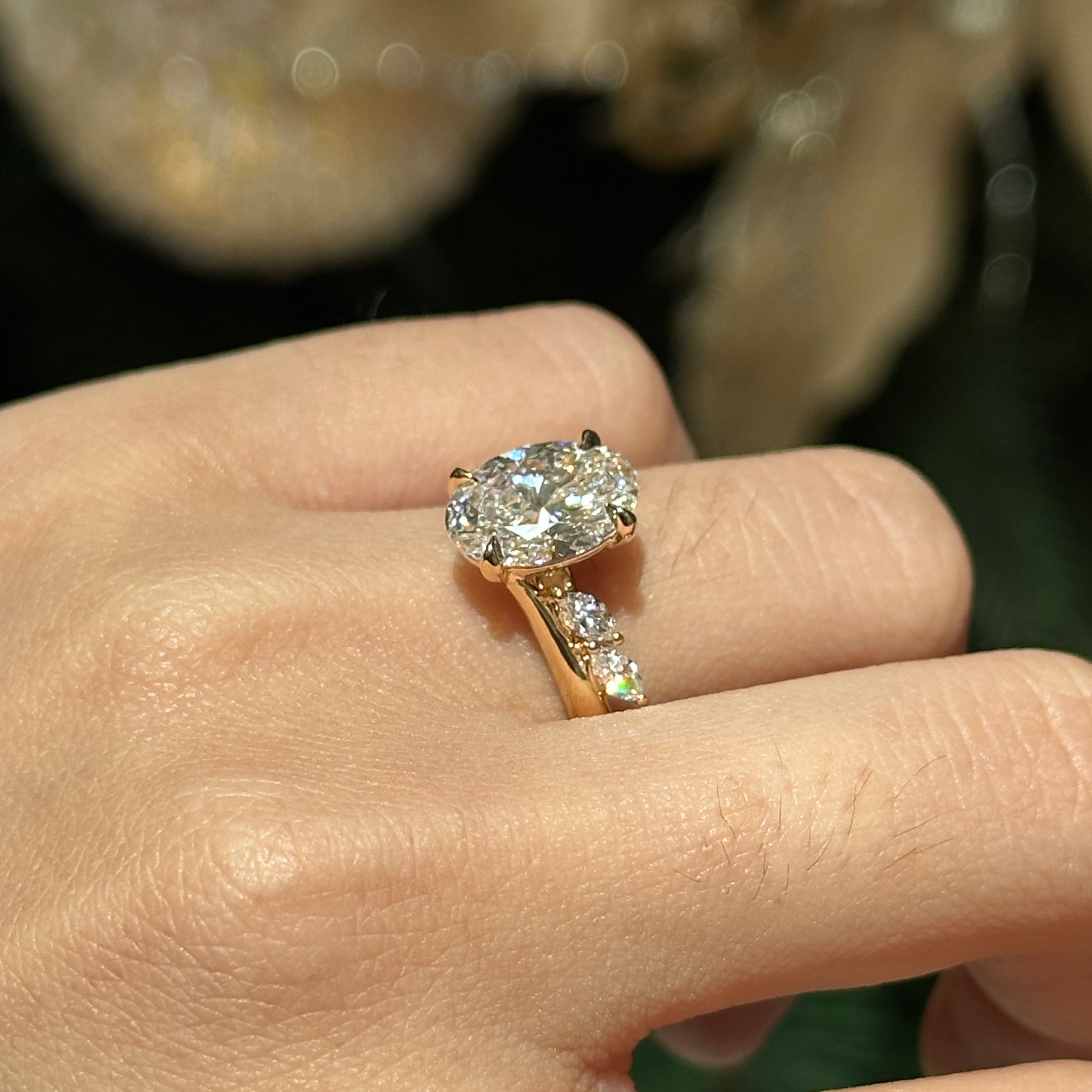 Everlie Oval Lab Diamond Ring