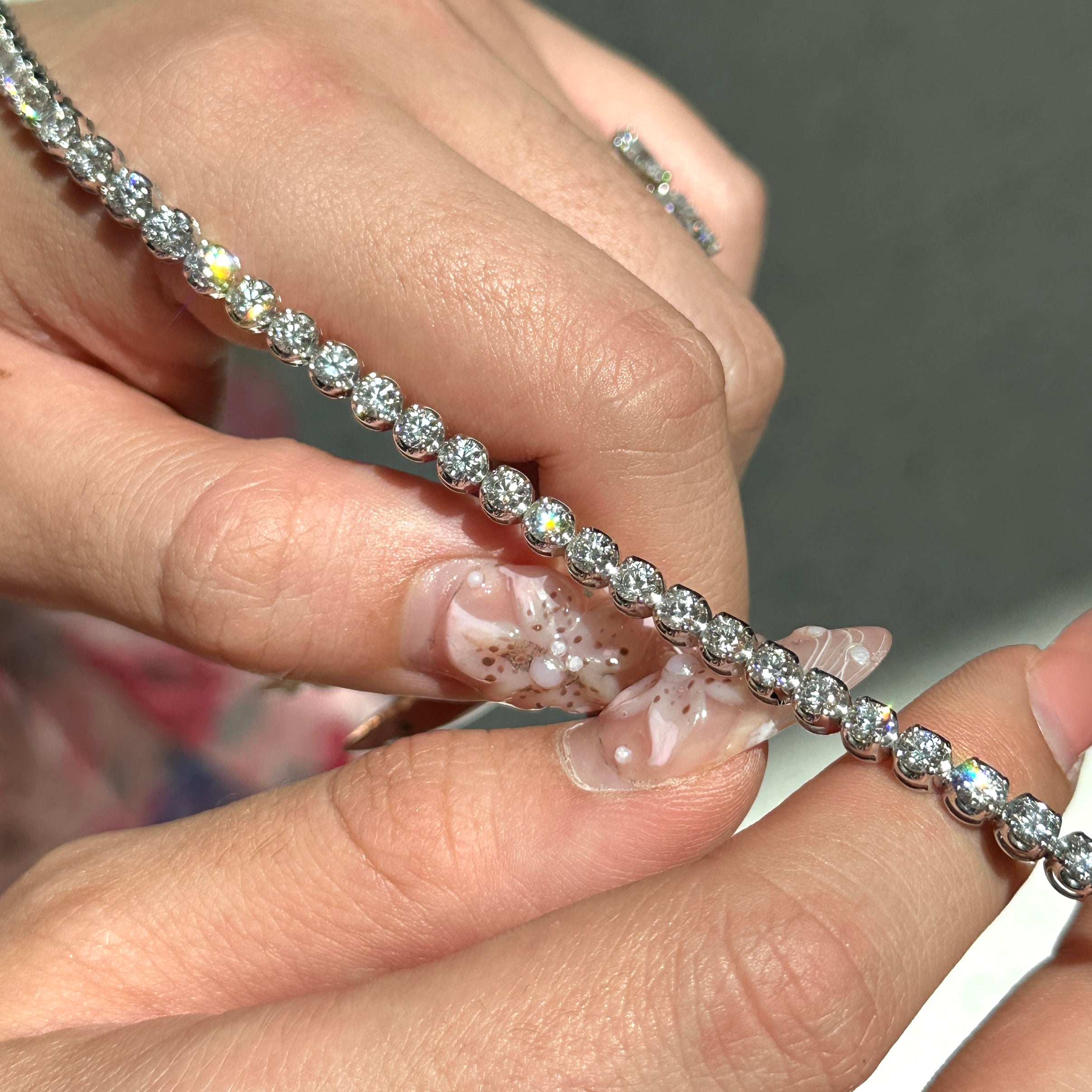 Natural Crown Tennis Bracelet