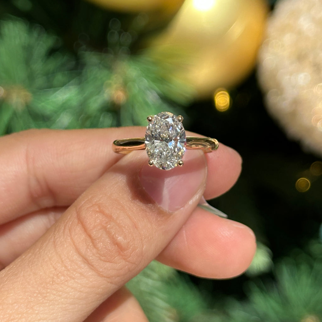 Elle Lab Oval Diamond Ring