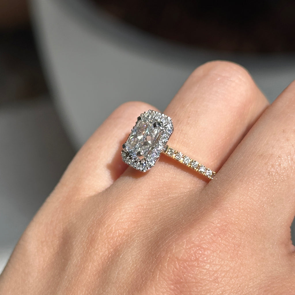 Lara Lab Diamond Radiant Cut Ring