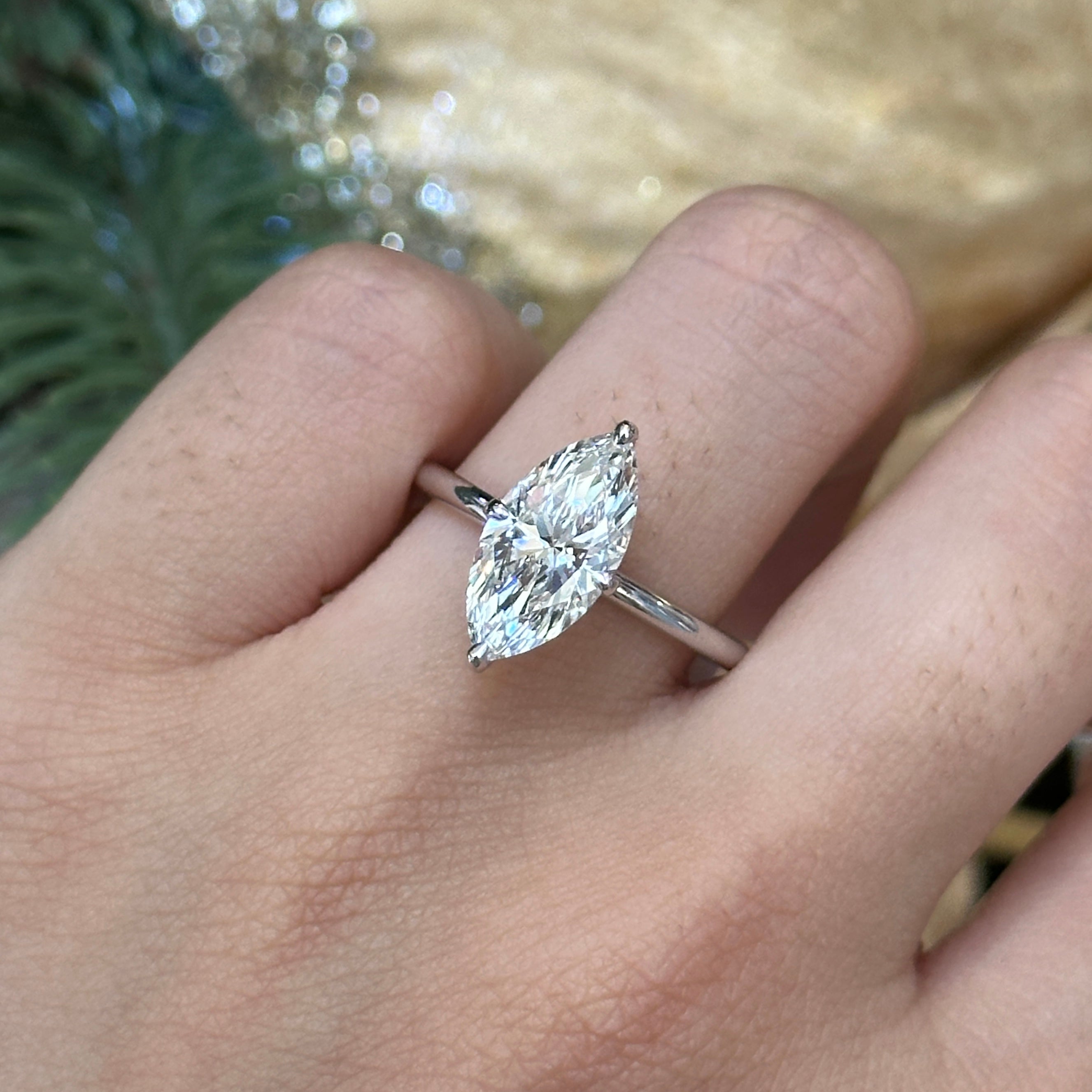 Nancy Lab Diamond Marquise Ring