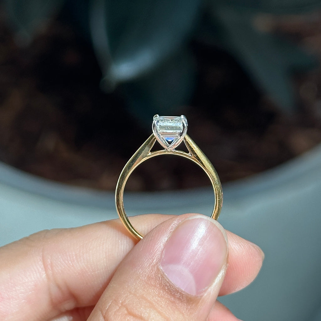 Addison Lab Diamond Emerald Ring