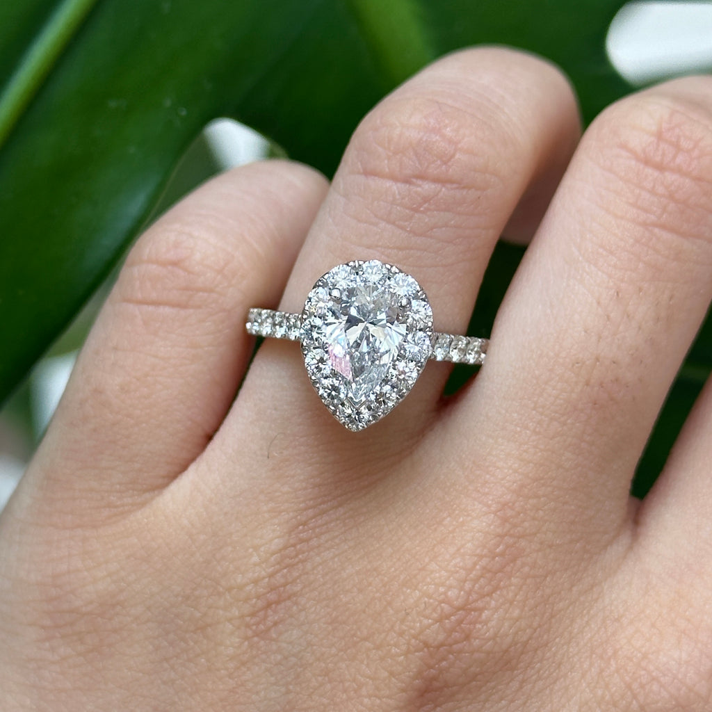 Lyla Natural Diamond Pear Shape Ring